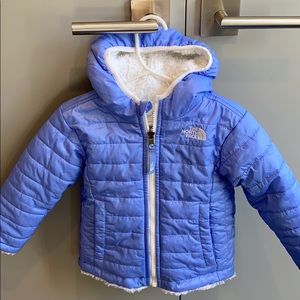 North Face Girls reversible hoodie parka